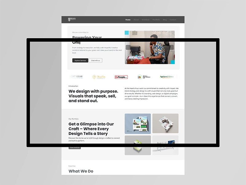 Portfolio Website Design for Mbuku Concepts
