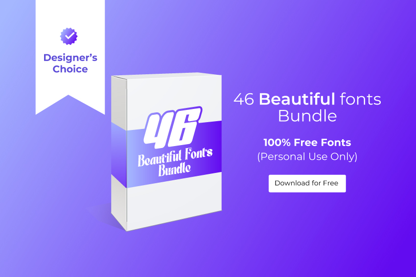 46 Beautiful fonts bundle