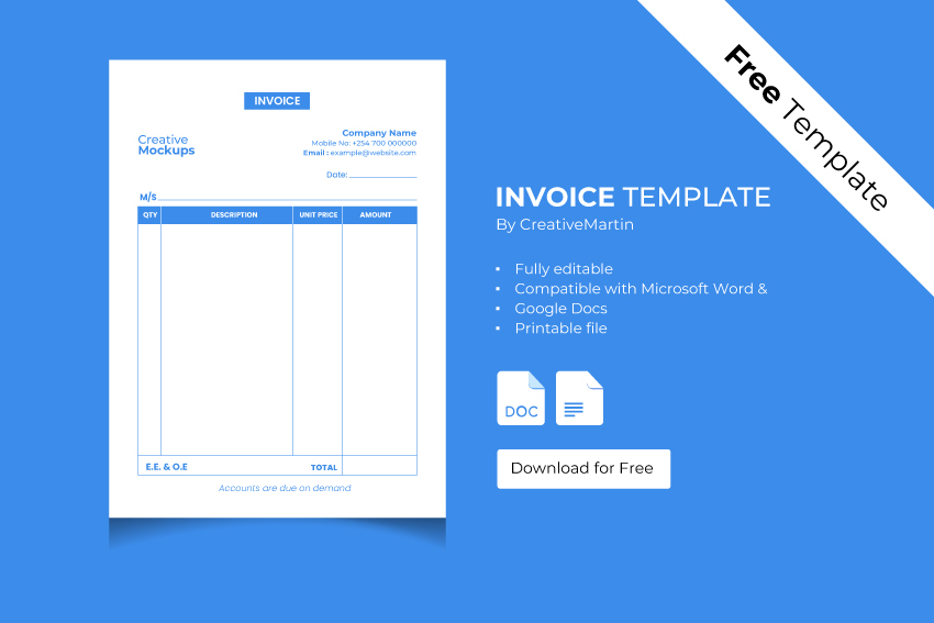 Free Invoice Template