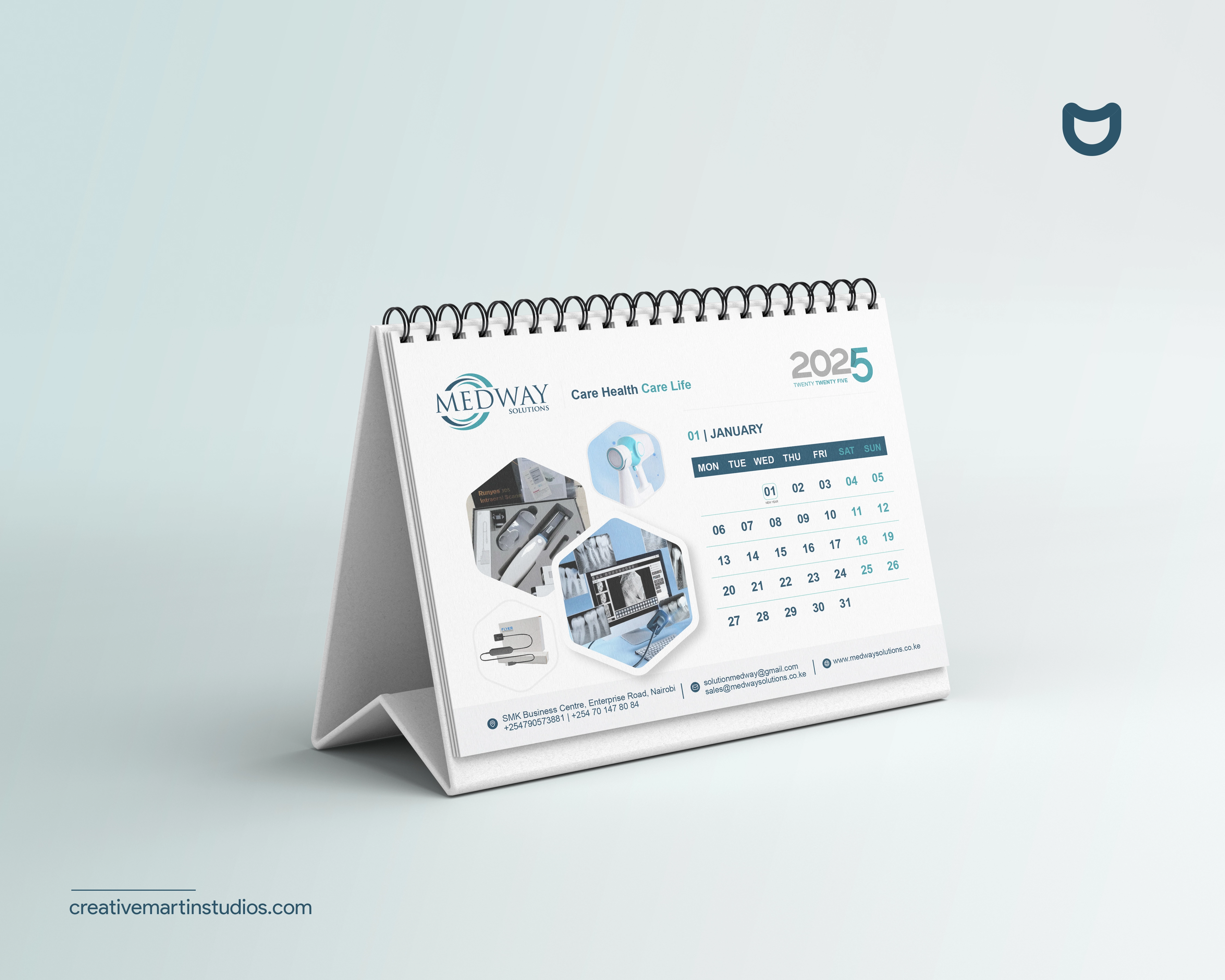 Corporate Calendar Design for Medway Solutions